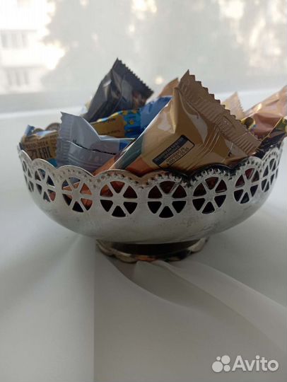 Ваза для фруктов на ножке СССР