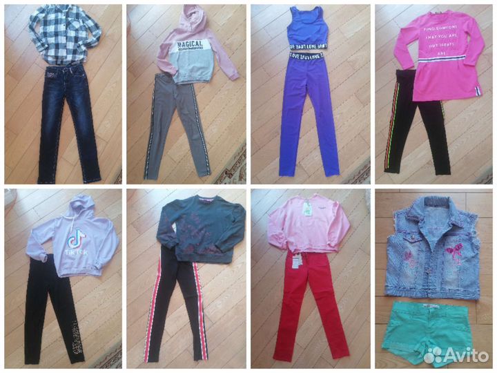 Пакет одежды на девочку 140-146 рост