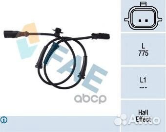 Датчик ABS Л.П. перед. R-megane-2 78057 FAE