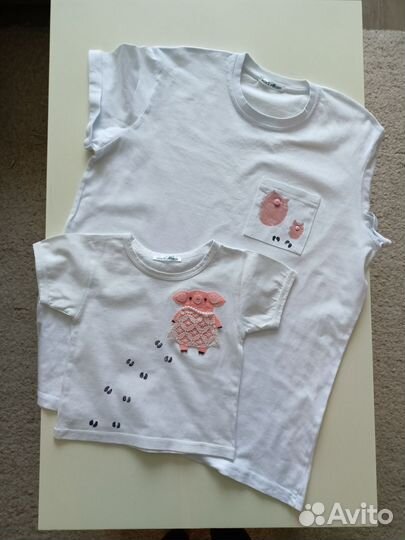 Футболки для мамы и малыша Фэмили Лук