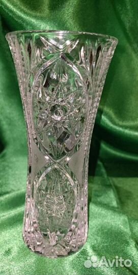 Ваза для цветов хустальная миниатюрная СССР (1970)