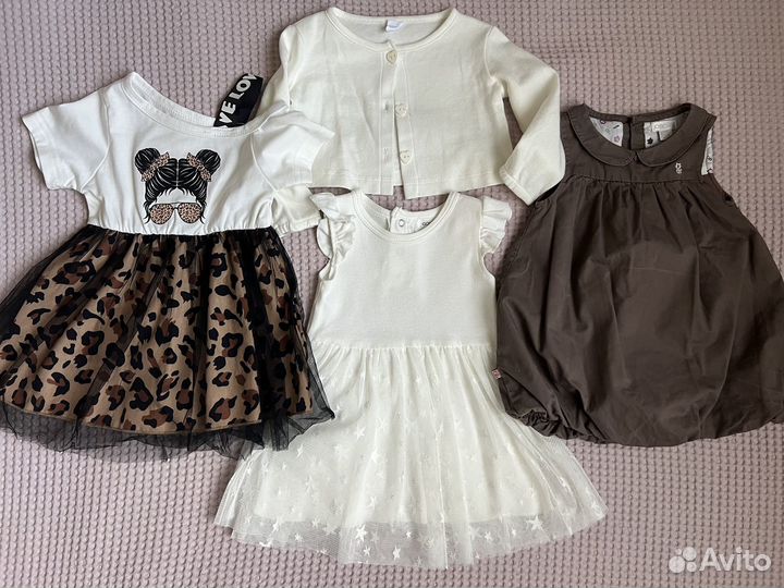 Летние платья на девочку 6-9мес