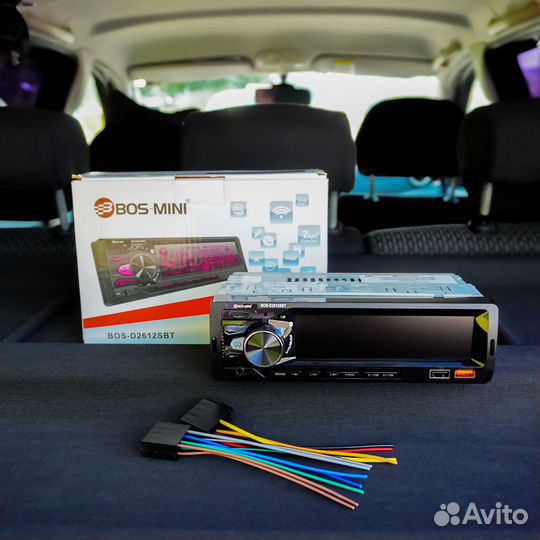 Магнитола 1din с Bluetooth 4х55W RGB