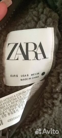 Куртка пальто двухсторонняя zara