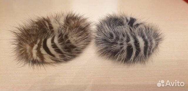 Натуральный мех,резинка для волос