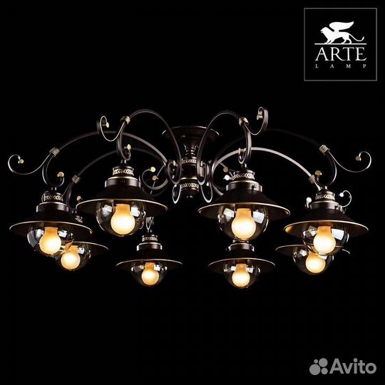 Потолочная люстра Arte Lamp Grazioso A4577PL-8CK