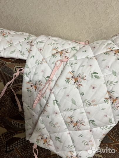 Бортики в детскую кроватку тонкие