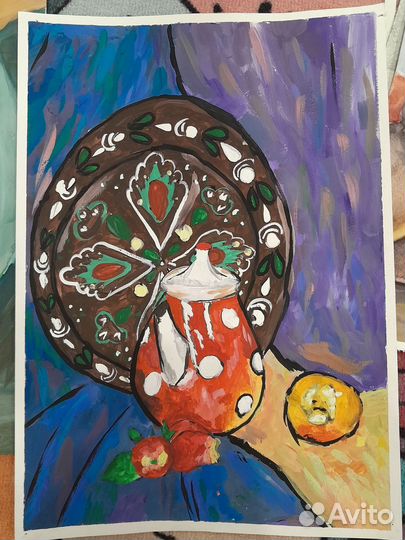 Натюрморт гуашью