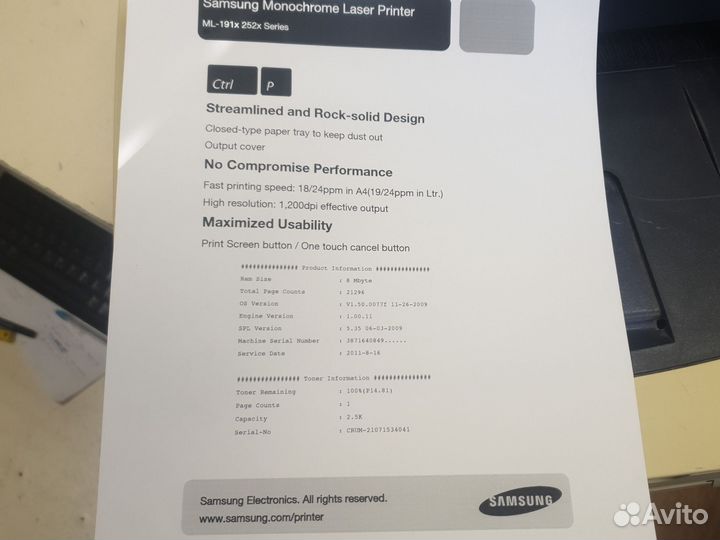 Принтер лазерный xerox Phaser 3140