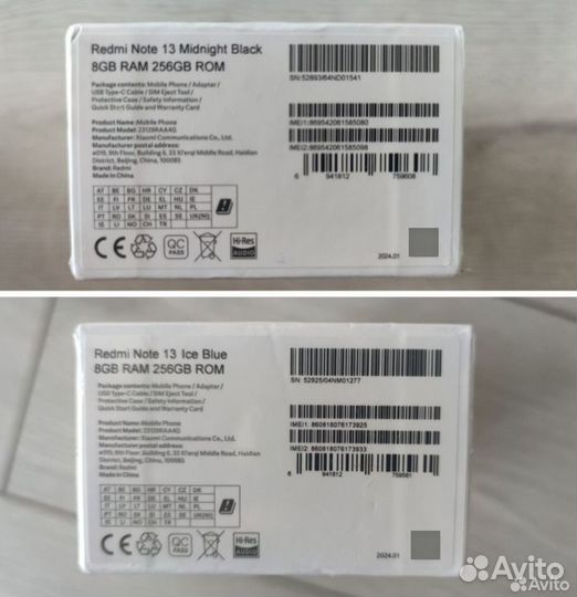 Xiaomi Redmi Note 13, 8/256 ГБ