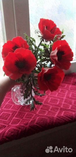 Искусственные цветы маки