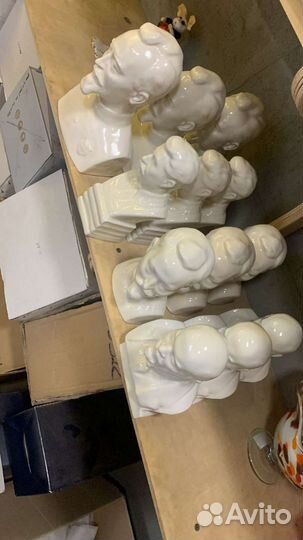Бюсты Фарфор СССР Сталин,Дзержинский,Ленин