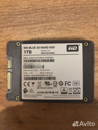 Western Digital 1 тб Внутренний SSD-диск 1TB