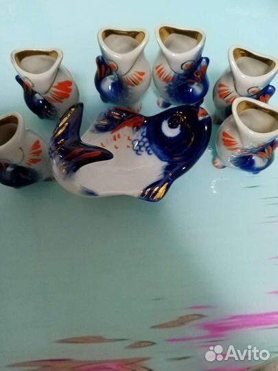 Пепельница СССР, фарфоровая рыбка