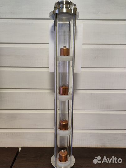 Стеклянная колпачковая колонна 1.5 дюйма медь