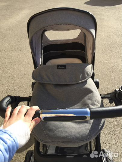 Коляска 2 в 1 Silver Cross Pioneer Eton Grey (Spec