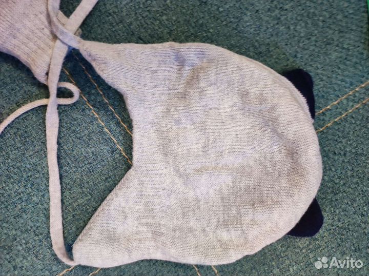 Комплект шапка, варежки 44-46