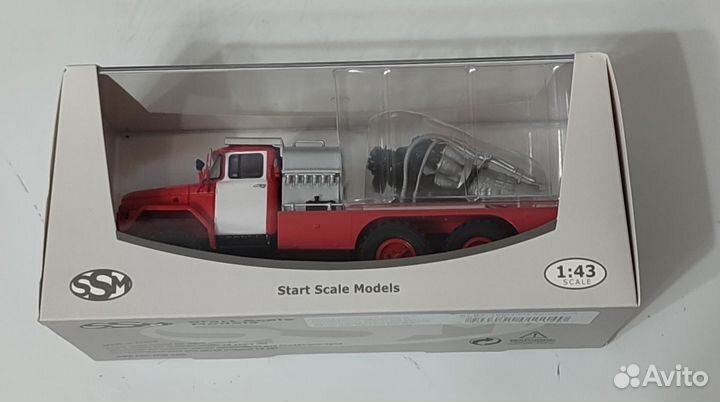 Пожарный ЗИЛ-131 агвт 100 без надписей SSM 1:43