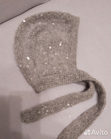 Шапка чепчик с пайетками