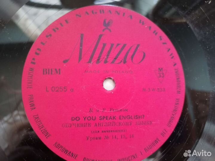 Граммпластинки B.i R Retman Do you speak English