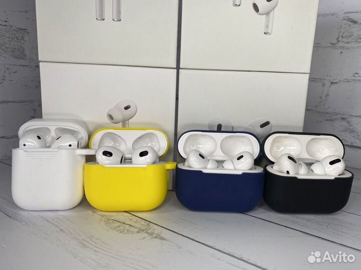AirPods 2, 3, Pro, Pro 2 (гарантия + чехол)