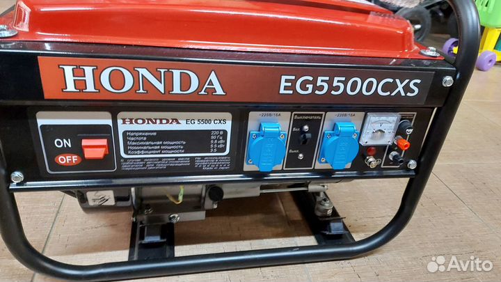 Генератор honda, новый, мощность 5,5 кВт