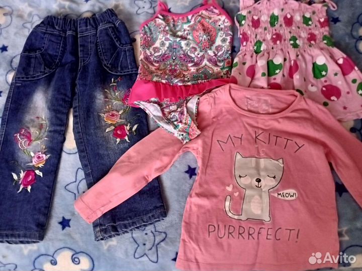Вещи пакетом на девочку 98-104