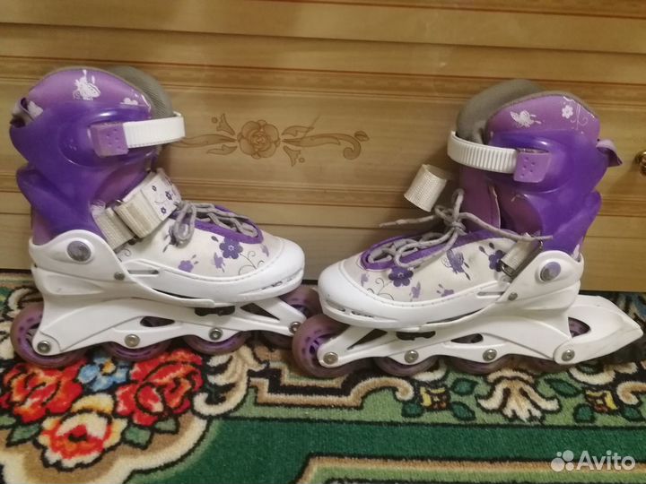 Роликовые коньки детские раздвижные