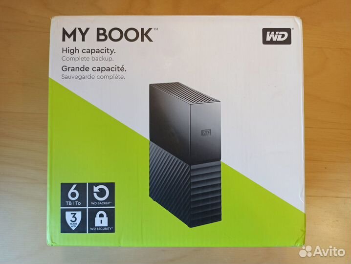 Новый внешний жесткий диск WD 6 Тб