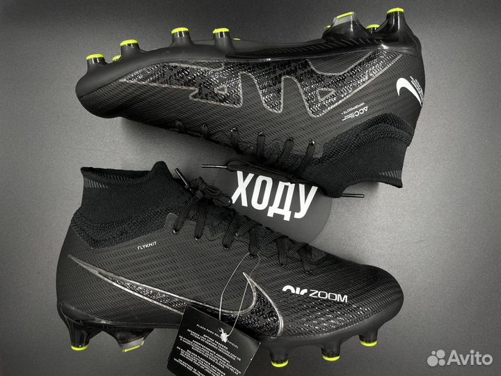 Бутсы детские Nike Air Zoom black 35-39