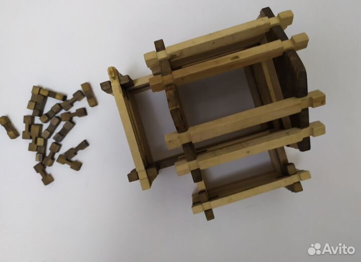 Деревянный конструктор СССР Разборный домик