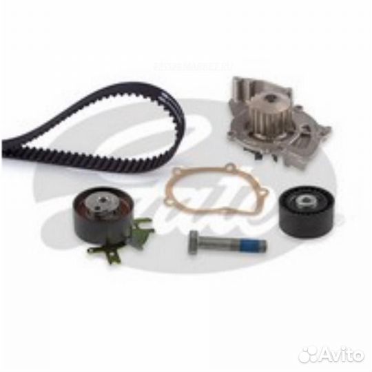 Gates KP15606XS Насос водяной + комплект ремня грм