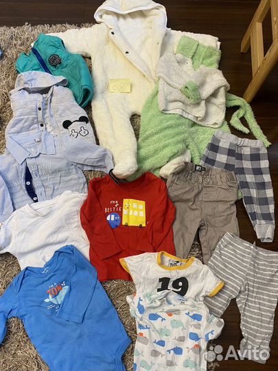Вещи пакетом на мальчика 56 62 68 74