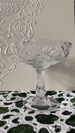 Ваза для фруктов хрустальная франция