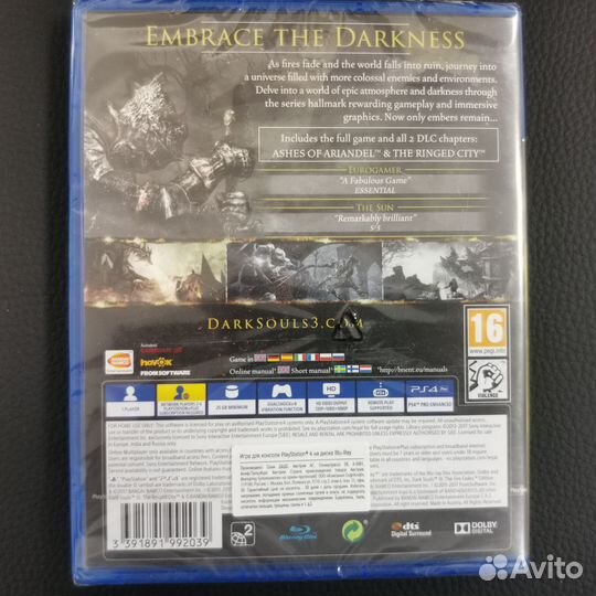 Dark Souls III Игра года PS4 (новый)