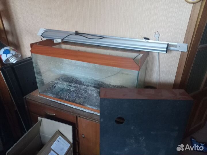Аквариум 150 л с крышкой и полсветкой