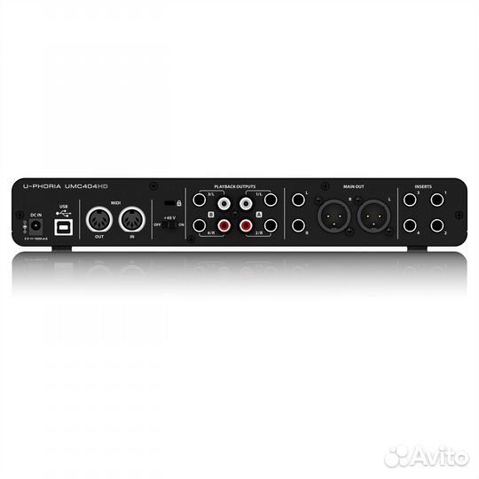 Behringer UMC404HD, аудиоинтерфейс, 4 входа, 4 выхода, микр. пред. midas