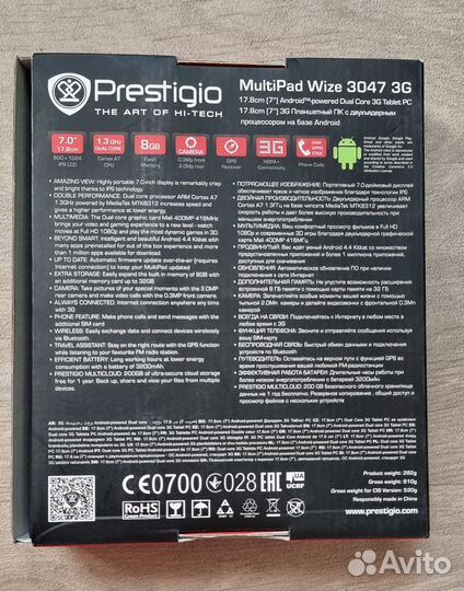 Планшет Prestigio MultiPad Wize 3047 3G