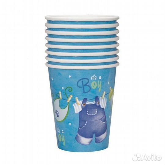 Набор одноразовых стаканов Зоопарк бумага, 6х200 м