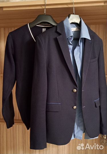 Пиджак школьный meyberg 170, джемпер isel, рубашка