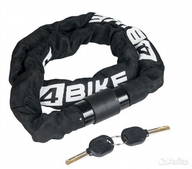Велозамок противоугонный, цепь 6x1000 мм