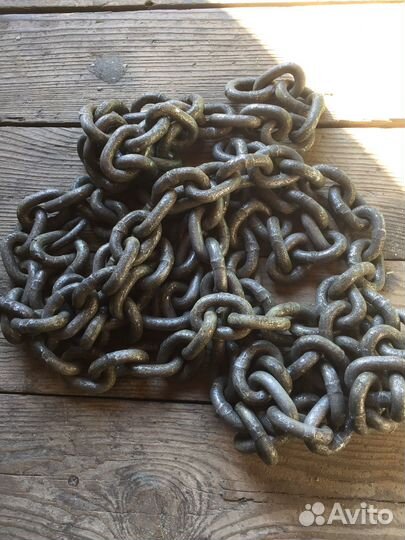 Цепь металлическая времён СССР диаметр 9 мм