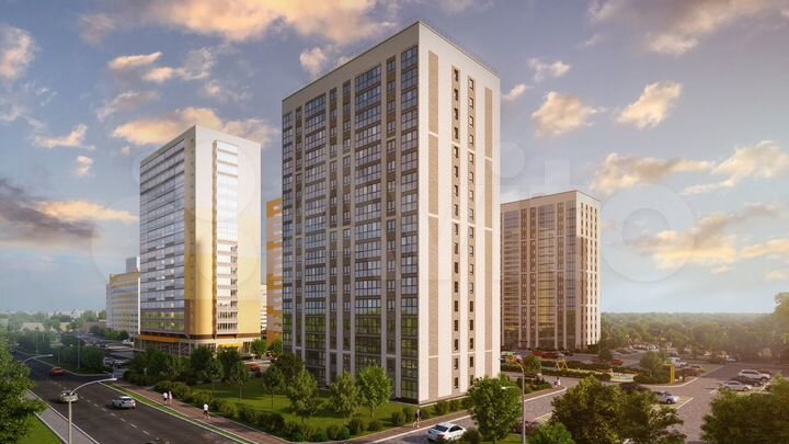 2-к. квартира, 56,6 м², 12/17 эт.