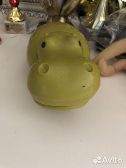 Игрушки СССР винтаж бегемот лиса