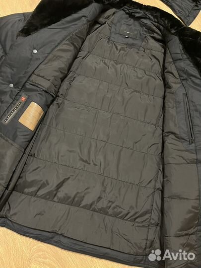 Пуховик мужской английский воротник косуха