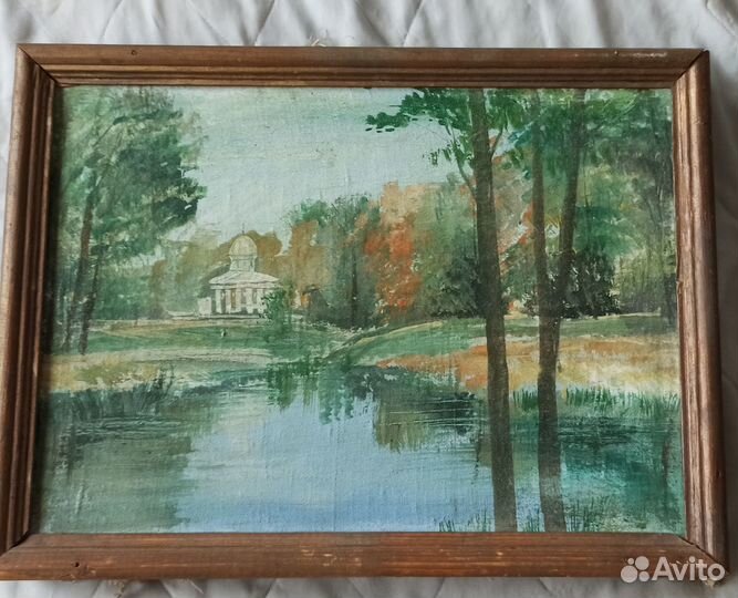 Картина маслом на холсте пейзаж.Размер- 40см*30см