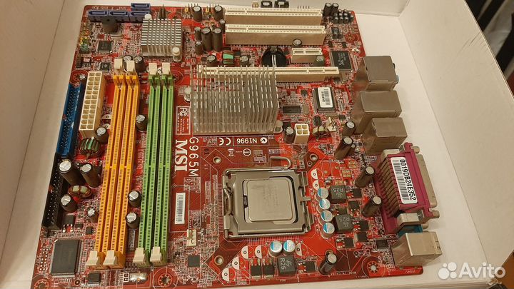 Комплект матплата + проц 775, am3+