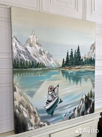 Картина маслом «Лодочник»