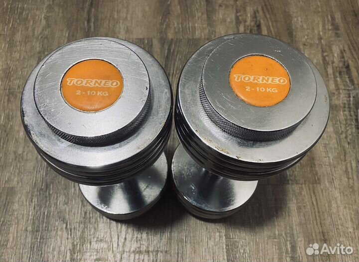 Гантели разборные Torneo 20 кг (2х10кг)
