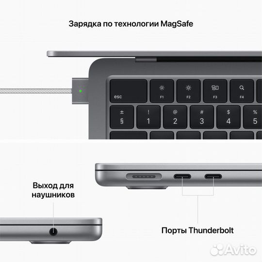 MacBook Air 13 M2 8/512Gb Space Gray \Магазин